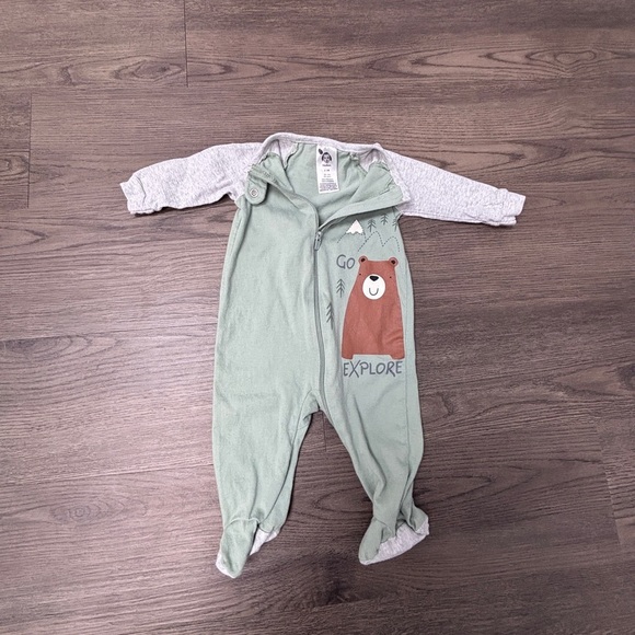 Cloud Islandx1, Gerberx3, Snonook Brown Bear Fleece Onesie, GUC - Picture 6 of 14